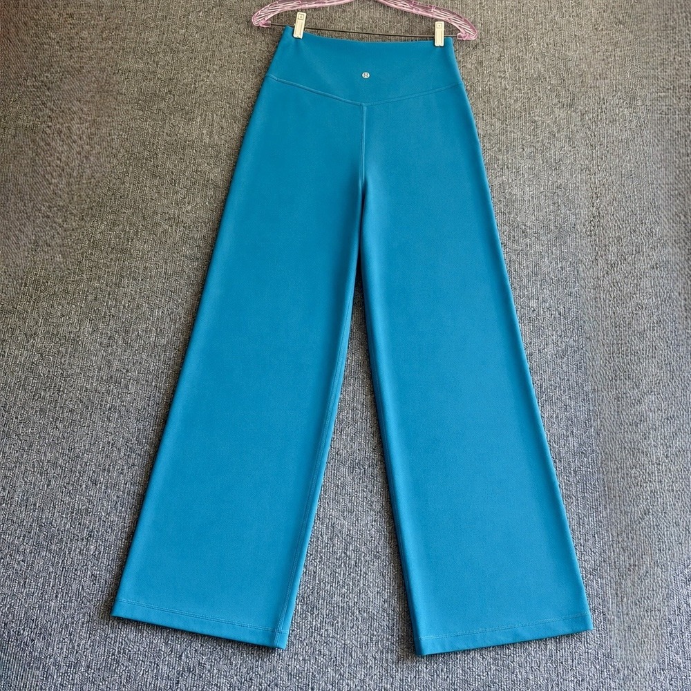 Lululemon 6 Align High-Rise Wide-Leg Pant 31 Hawaiian Blue Nulu